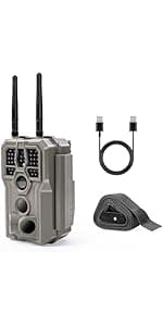 GardePro E5S Trail Camera (Non-Cellular, Non-WiFi), 64MP Photo & 1296P HD Video, 0.1s Trigger, 100ft No-Glow Night Vision, Motion Activated Wildlife Camera