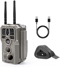 GardePro E6 WiFi Trail Camera (Non-Cellular), Stable WiFi with External Antenna, On-Site App Viewing, 64MP 1296P HD, No-Glow Night Vision, Motion Activated Waterproof Game Camera