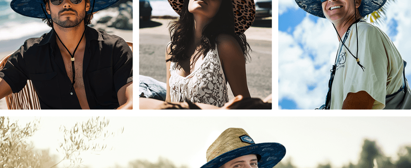 Palmyth Straw Hat for Men & Women Sun Hats, Lifeguard Hat, Beach Hat, Fishing Hat Wide Brim UPF 50+ Sun Protection