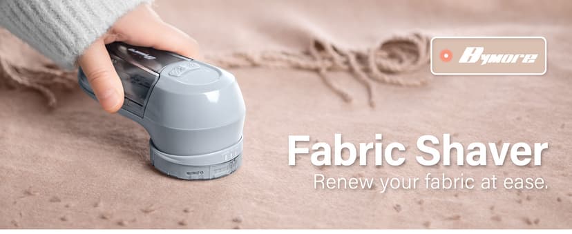 Bymore Fabric Shaver Lint Shaver for Clothes, Dual Power Lint Remover with Battery or Corded Use, Portable Sweater Shaver for Clothing, Furniture & Travel
