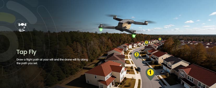 Holy Stone HS175D GPS Drone with 4K Camera for Adults, Under 249g, Foldable RC Quadcopter with Auto Return, 46 Mins Long Flight, Follow Me, Brushless Motor, Circle Fly, Waypoint Fly, Altitude Hold