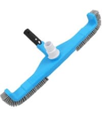 20'' 2 in 1 Pool Brush Head Cobweb Duster Heavy Duty Pool Cleaning Detachable Round Brush with EZ Clip & Wavy Nylon Bristles for Inground Pool & Above-Ground Pool (Without Pole)