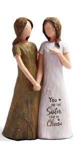 BORLESTA Gifts for Friends - Friend Gifts for Women, Friend Christmas Birthday Gifts for Friends - You're The Sister I Got to Choose - Sister Gifts from Sister, Friendship Hand-Painted Keepsake Box