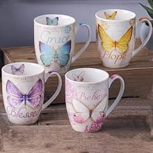 Christian Art Gifts Sage Green Floral Ceramic Coffee Mug – 15 oz. Microwave and Dishwasher-safe Inspirational Scripture Coffee and Tea Mug for Friends with Bible Verse: Sweet Friendship –Proverbs 27:9