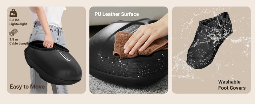 Shiatsu Foot Massager for Plantar Fasciitis with Heat & Remote Control, For Tired Feet, Seniors, Officer, Gifts for Women Men CuPiLo Foot Massager FSA Eligible HSA, 5 Compression Levels & Deep Kneading B0D25QHBS8
