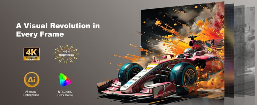 High Brightness, AI Auto Focus, Smart-Projector with WiFi and Bluetooth, ONO5Pro 2.0 Movie Projector for Indoor/Outdoor ONOAYO Outdoor-Projector-4K with 60W Dolby Audio and Official Licensed Apps B0G4D9NJRX