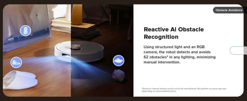 roborock Qrevo Curv Robot Vacuum and Mop, Zero-Tangling, AdaptiLift Chassis, FlexiArm Technology, Al Obstacle Recognition, 17mm Mop Lift, 18,500Pa Suction, Hot Water Mop Washing & Dock Self Cleaning