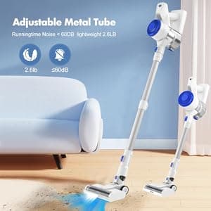 Cordless Vacuum Cleaner for Home, 23KPa Powerful Suction, Anti-Wrap Brush Roll & 5 LED Lights for Dark Corners, 35-Min Runtime, 2.6lb Lightweight Stick Vacuum for Hardwood