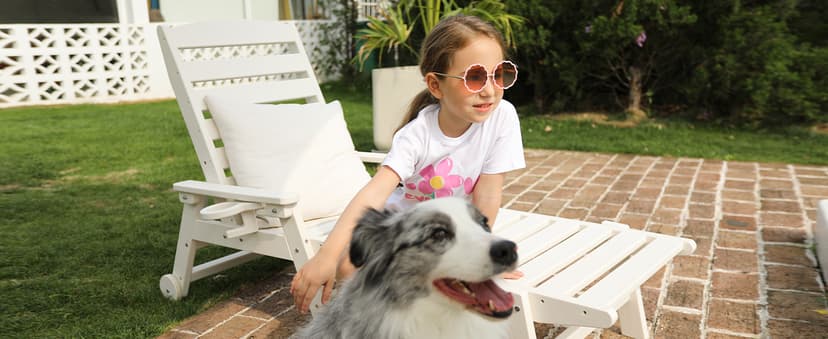 SERWALL Patio Chaise Lounge Chair Set of 2, 78'' Long 5-Positions Adjustable HDPE Outdoor Lounger for Pool, Poly Lounge Chair with Rolling Wheels & Cup Holder for Poolside, Deck, Blue