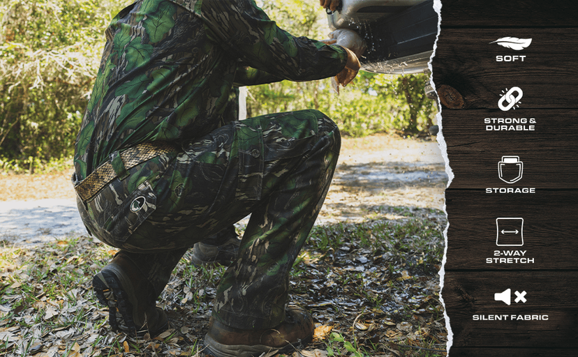 Mossy Oak Men's Cotton Mill Camo Hunting Pants
