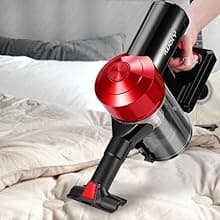 iwoly C150 Cordless Vacuum Cleaner Rechargeable with 2200mAh Detachable Battery, 18000Pa Cyclone Vacuum with HEPA Filter, Lightweight Portable Handheld Stick Vacuum for Hard Floor Car Cleaning