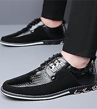 Veslexth Veslesth Men Casual Shoes Sneakers Loafers Comfort Walking Shoes Fashion Driving Shoes Luxury Leather Shoes for Male Business Work Office Dress Outdoor