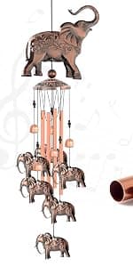 JOBOSI Flamingo Wind Chimes, Gifts for Mom Women Grandma Friends Mother, Flamingo Room Garden Decor Patio Decorations, with S Hook Flamingo Gifts B0968DSJW7