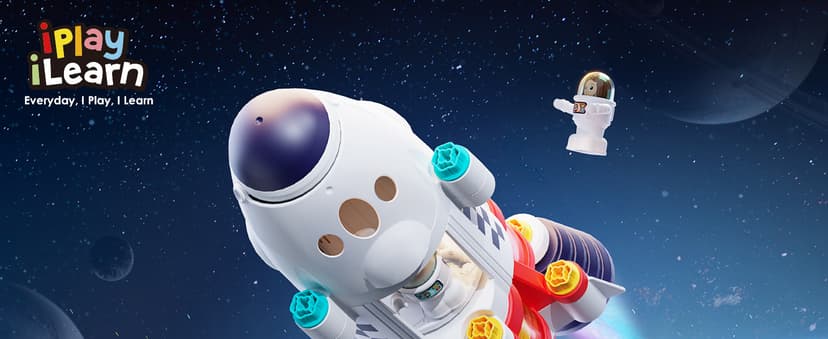 Spaceship Building Playset w/Electric Drill, 2 Astronauts, Educational Learning Science Kit Birthday Gift for Age 3 4 5 6 7 8 iPlay, iLearn Rocket Space Toy 3 4 5 Year Old Boys Kids Girls, Toddler STEM B0BYYV9185