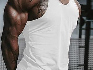 COOFANDY Men's 3 Pack Quick Dry Workout Tank Top Gym Muscle Tee Fitness Bodybuilding Sleeveless T Shirt