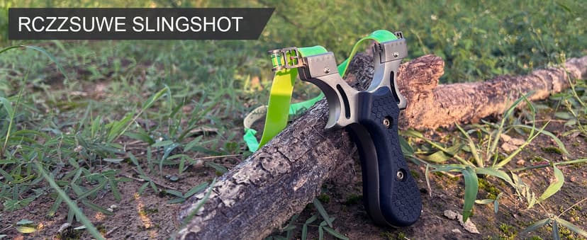Slingshot, Hunting Sling Shot Set for Adults, Professional Stainless Steel Tactical Slingshots, High Velocity Catapult with Ammo Balls, Rubber Bands, Ammo Pouch, Target
