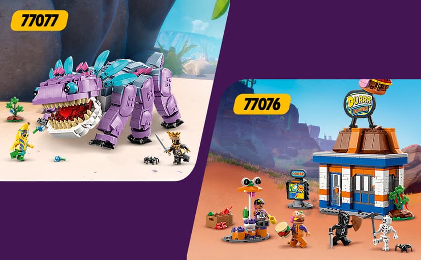 LEGO Fortnite Peely & Sparkplug’s Camp Kids Toy - Pretend Play and Video Game Building Set for Girls & Boys, Ages 7+ - Fortnite Toy Figures Peely, Sparkplug, & More - Gift Idea for Birthdays - 77075 B0DRW647G6