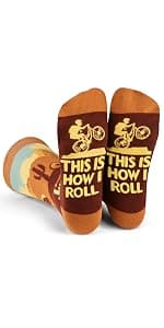 Premium Cotton Blend, Super Soft, Durable, Cycling Gift for Men and Women, Funny Novelty Socks, Bicycle Lovers Lavley Bike Socks Funny Gifts for Cyclists and Bicycle Lovers Men and Women B0C5PLB5V7