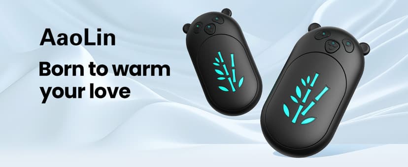 Hand Warmers Rechargeable 2 Pack, 6000mAh Electric Hand Warmer Reusable, 20Hrs Long Heating, Portable Pocket Heater Handwarmer for Women Men, Outdoor Camping, Hunting Gear