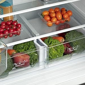 Hamilton Beach HBF1662 French Door Full Size Counter Depth Refrigerator with Freezer Drawer, 16.6 cu ft, Stainless