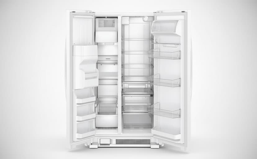 Whirlpool WRS321SDHW 21 cu.ft. White Side-by-Side Refrigerator