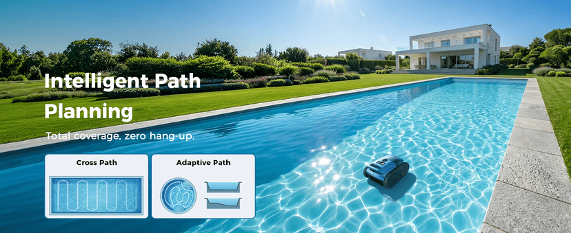 Robotic Pool Cleaner,Cordless Pool Vacuum for Inground Pools,Automatic Pool Cleaner Robot for Pool Floors,Drain Cleaning,Walls,Waterline,2150 Sq.ft,180min Runtime,3H Fast Charging Robot for Spa Pool