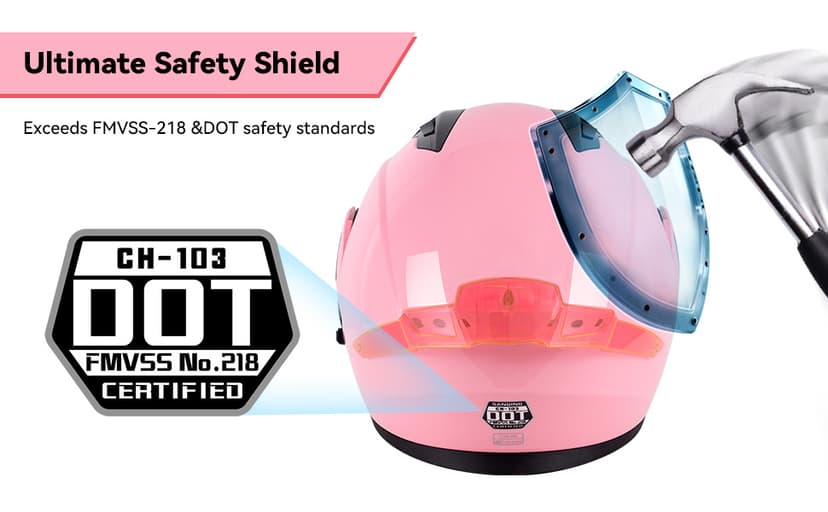Adult Modular Motorcycle Helmets, DOT Approved Flip up Dual Visor Full Face Helmet for Men Women Moto ATV UTV Snowmobile ADV Four Wheeler Street Bike with Gloves & Mask