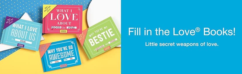 Knock Knock Why You're My Bestie Book Fill in the Love Fill-in-the-Blank Book Gift Journal, 4.5 x 3.25-Inches