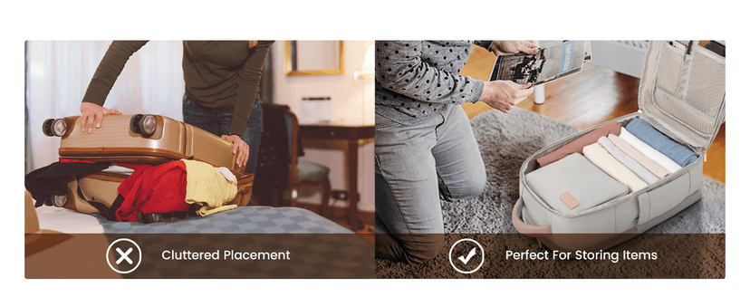 LOVEVOOK Travel Backpack For Women, 40L Carry On Backpack Flight Approved, TSA Personal Item Travel Bag Fits 17 Inch Laptop, Business Weekender Overnight Waterproof Daypack With 2 Cubes, Grey-Pink