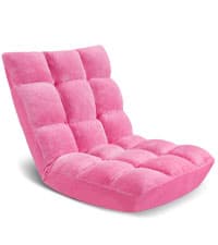 Swivel Floor Gaming Chair w/Armrests,Folding Video Reclining Sofa w/6 Adjustable Position, Padded Backrest & Cushion, Lazy Lounger Couch for E-Sports, Reading, Relaxing, Watching TV, Green