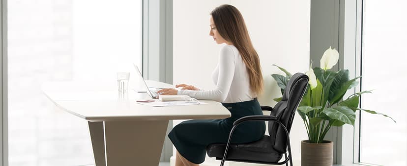 Sweetcrispy Waiting Room Guest Chair, Stationary Office Reception Chairs No Wheel, Comfy Padded Arms and Seld Base, for Conference Room Lobby Home Computer Desk Bedroom Elderly, Deep Black