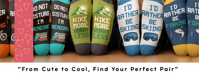 Book, Fishing, Hiking, Gamer, Camping, Pickle, Music, Foods, Ballerina, Bigfoot - Hobbies Socks for Women Men B0DFCFNK7Z