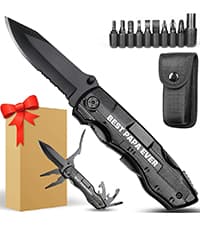 Gifts for Men Him Dad, Pocket Multitool Knife, Christmas Stocking Stuffers for Men, Anniversary Birthday Gifts for Husband, Boyfriend, Guy, Groomsmen, Fathers Day, Gadget for Hiking, Camping, Outdoor