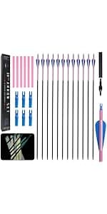 Compound Bow and Arrow Set for Adults Archery Shooting Bow Adjustable 30-65lbs Composite Bow Combination 19.5"-30" Draw Length Hunting Equipment