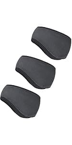 BBTO 3 Pcs Fleece Ear Warmers Muffs for Men Women Headband Ear Muffs Winter Covers for Cold Weather Running Cycling Ski