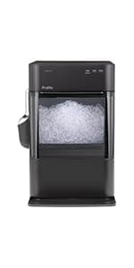 GE Profile Opal 2.0 Ultra Nugget Ice Maker with .75 Gallon Side Tank and Scale Inhibiting Filter, Scoop Included, 38 lbs in 24 Hours, Pellet Ice Machine with WiFi & Smart Connected, Stainless Steel