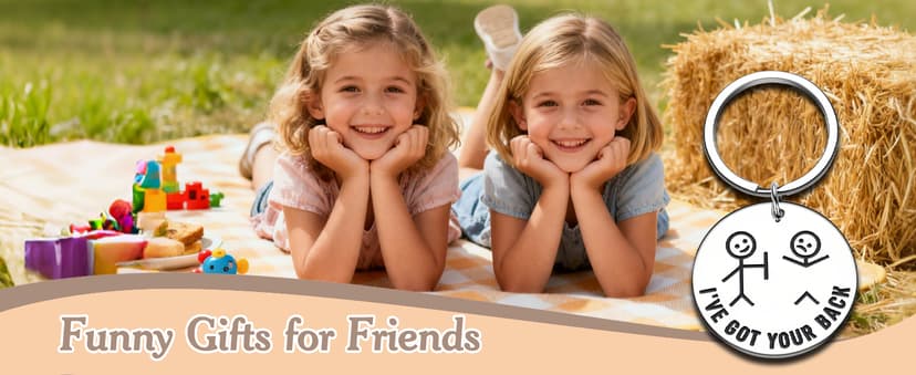 Octamber Funny Gifts Best Friend Keychain for Friends BFF Besties I Got Your Back Keychain