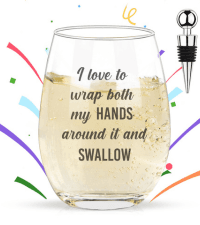 Funny Wine Glasses For Women, Best White Elephant Gifts 2025, Gag Gift For Women, Gifts For Wine Lovers, Birthday Present For Adults Her Men, Frined, Funny Gift For Men Coworker, Boss, Employee