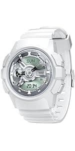 Beeasy Men Digital Sports Watch,Waterproof Watch with Stopwatch Countdown Timer Alarm Function Dual Time Rubber Strap Wrist Watch for Men/Student