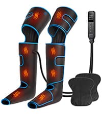 CINCOM Leg Massager for Circulation and Pain Relief, Air Compression Calf Massager with 2 Modes 3 Intensities Helpful for RLS Edema and Muscles Relaxation Gifts