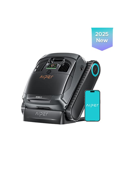 (2025 Upgrade) Aiper Scuba S1 Robotic Pool Cleaner, Wall & Waterline Cleaning, Double Filtration, Extended 180-Min Battery Life, Smart Navigation, App Support, OTA Upgrade