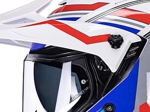 X60 Dual Sport Helmet, Adventure Motorcycle Helmet with Integrated Sun Visor - Off Road Dirt Bike Snowmobile Helmets for Adult DOT & ECE 22.06 Approved