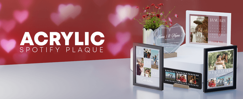 EGD Spotify Decorative Plaque Personalized Gifts, Custom Gifts for Him Her, Customized Picture Frame for Boyfriend Girlfriend Couple Wife Women on Anniversary Birthday, Made in USA