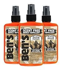 Ben's Hunting Formula - Tick & Mosquito Repellent for Up to 12 Hours of Protection - 20% Picaridin Bug Spray with Pump Spray - Sweat-Resistant - 3.4 oz (3 Pack)