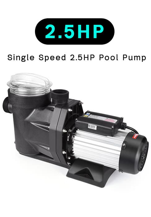 Pool Pump Above Ground/Inground, 2 HP 6900GPH Powerful Selfpriming Pool Pumps for 15,000-31,000 Gallons Pools, Dual Voltage Swimming Pool Pump with Strainer Basket & Drain Plug (2.0HP)