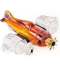 Kollea Birthday Gifts for Men Dad, Galaxy Spaceship Whiskey Decanter Sets for Men, Spacecraft Limited Edition, 2 Funny Shot Glasses, Unique Guys Brother Gift Idea, Liquor Decanter for Bar, Anniversary