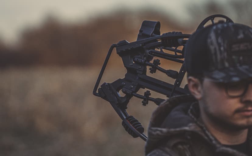 Xpedition Archery Xpedite 420 Crossbow with Rope and Crank Cocking Device, Compound Crossbow Package with Illuminated 4X32 Scope, 420 Feet Per Second