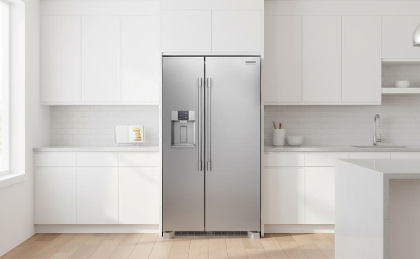 Frigidaire Professional 36 in. 22.3 cu. ft. Counter Depth Side-by-Side Refrigerator in Stainless Steel with CrispSeal Technology