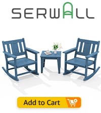 SERWALL Adirondack Chair with Cup Holders - Composite Adirondack Chairs Set of 4 HDPE Outdoor Chairs All Weather Use- Green