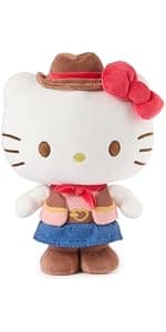 Promotes Exciting Character Roleplay, Early Sensory Discovery, and Creative Pop Culture Storytelling; Soft, Collectible Plush GUND Sanrio Hello Kitty 6-Inch Plush Toy with Camping Outfit for Ages 1+ B0FKTPX44P
